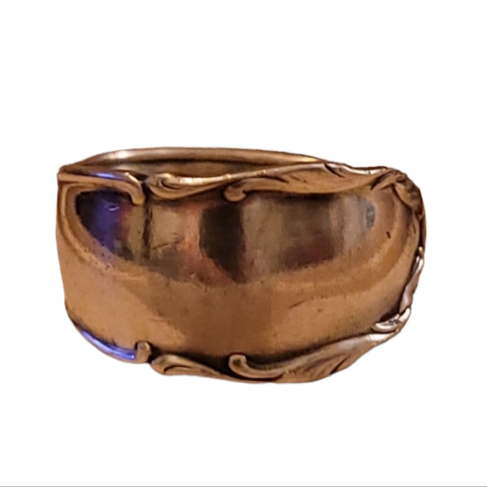 Beautiful Victorian Hand Forged Spoon Ring Size 4